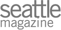 The image shows the logo of Seattle Magazine in a gray, lowercase font.